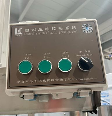Máquinas duráveis de processamento de tofu com capacidade de 400 kg e prensador automático de disco