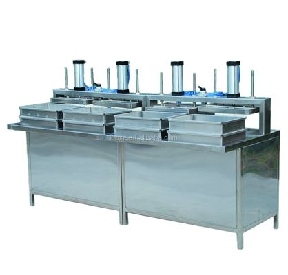 Máquina de prensagem pneumática de feijão de casca de tofu Prensadora para processamento Tipos de feijão