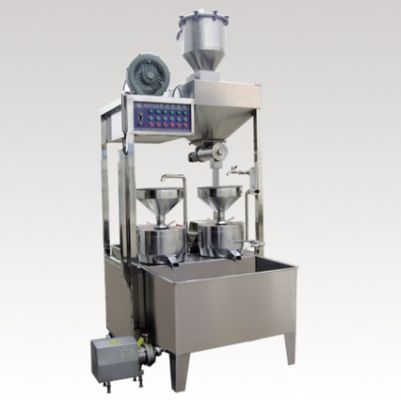 Fabricante de leite de soja de aço inoxidável de moagem dupla de 220 kg para produção de leite de soja