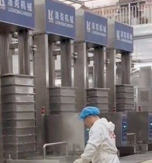 Máquina de prensagem vertical de tofu de 2,2 kW de alta produtividade para produção industrial de tofu