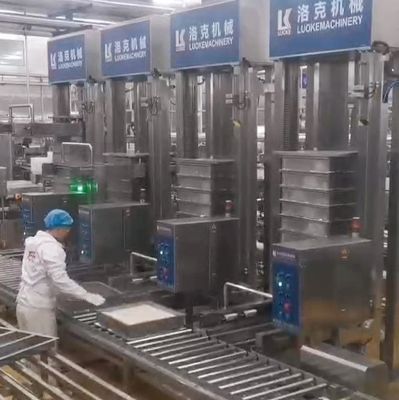 Máquina de prensagem vertical de tofu de 2,2 kW de alta produtividade para produção industrial de tofu